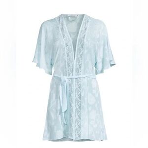 In Bloom by Jonquil Soft Blue Lace Robe